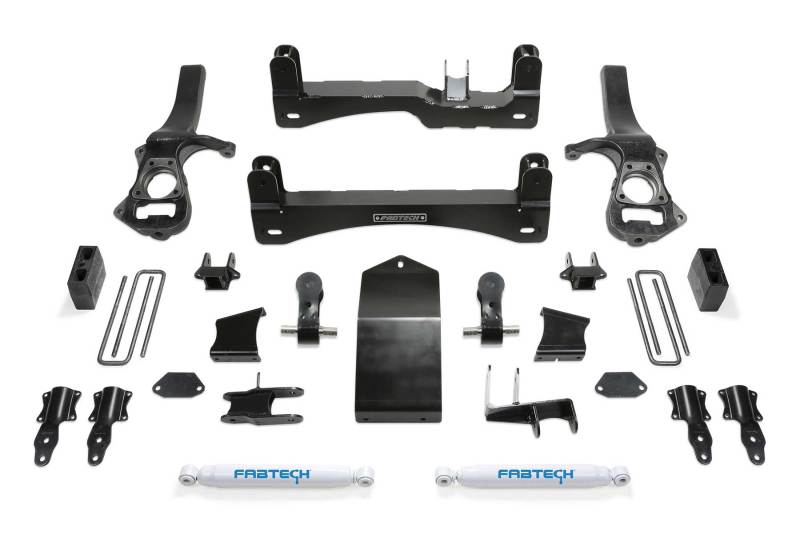 Fabtech K1136 19-20 GM C/K1500 P/U w/Trail Boss/At4 Pkg 4in Basic Sys w/Perf Shks