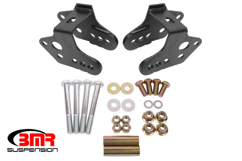 BMR Suspension CAB740H BMR 79-04 Ford Mustang Control Arm Relocation Bracket - Black Hammertone