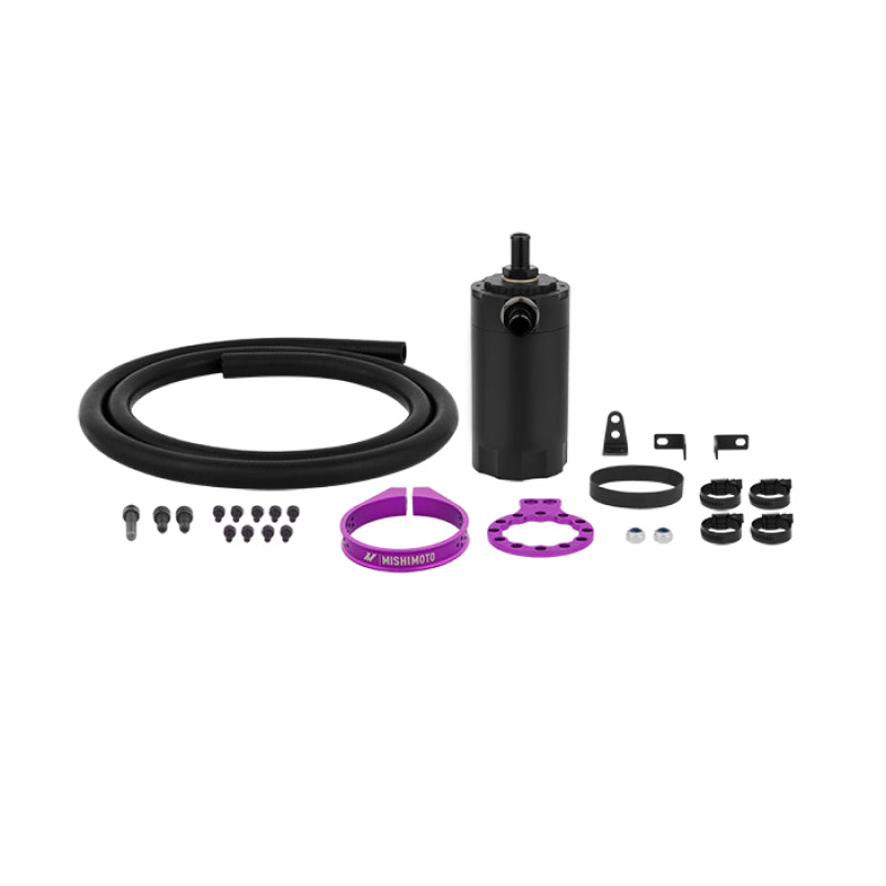 Mishimoto MMBCC-UNI-PR Universal Baffled Oil Catch Can - Purple