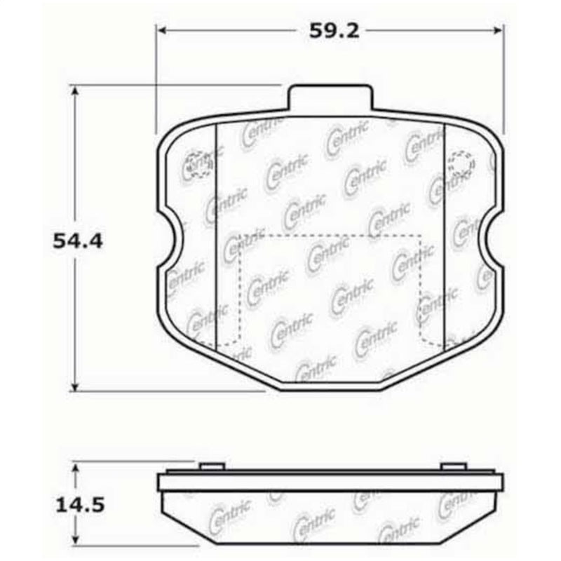 Stoptech 308.11850 StopTech Street Touring 06-09 Chevrolet Corvette Z06 Front Brake Pads