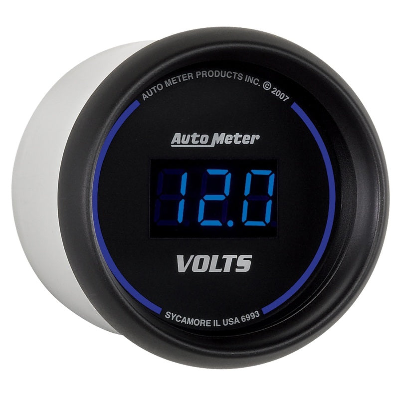 AutoMeter 6993 Autometer Cobalt Digital 52.4mm Black Voltmeter