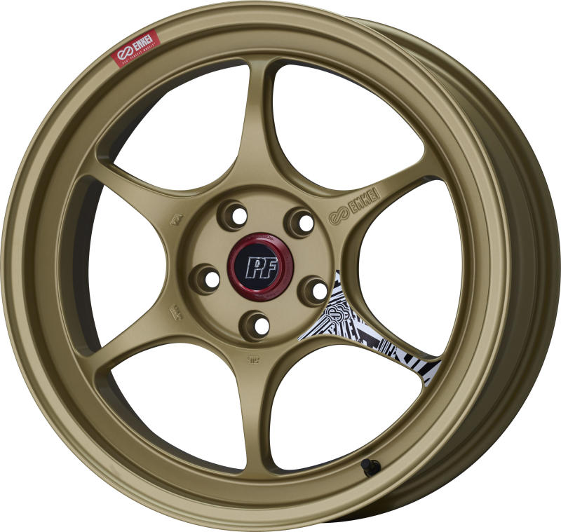 Enkei 545-895-6527GG PF06 18x9.5 5x114.3 27mm Offset 75mm Bore Gold