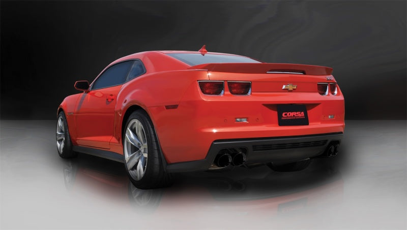 CORSA Performance 14971BLK Corsa 2012-2015 Chevrolet Camaro Coupe ZL1 6.2L V8 Black Sport Cat-Back + XO Exhaust