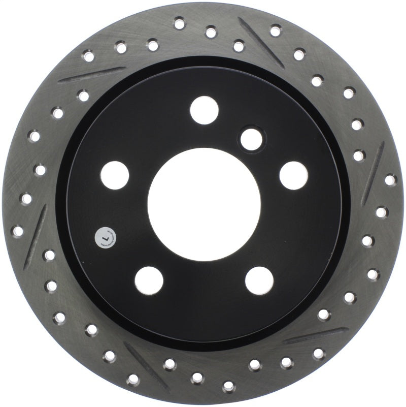 Stoptech 127.34159L StopTech 14-15 Mini Cooper Base Slotted & Drilled Rear Left Rotor