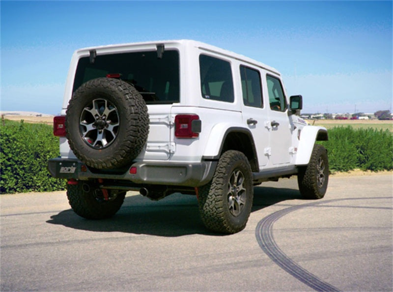 Borla 11955CB 2018 Jeep Wrangler JL/JLU 3.6L 2DR/4DR Touring SS Axle Back Black Coated Exhaust w/3.5in Tips