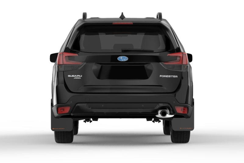 Rally Armor MF52-UR-BLK/OR 19-21 Subaru Forester Black UR Mud Flap w/ Orange Logo