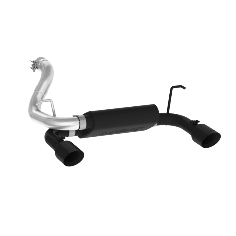 MBRP S5529BLK 2018+ Jeep Wrangler (JL) 3.6L V6 Dual Rear Exit Axle Back BLK Exhaust System
