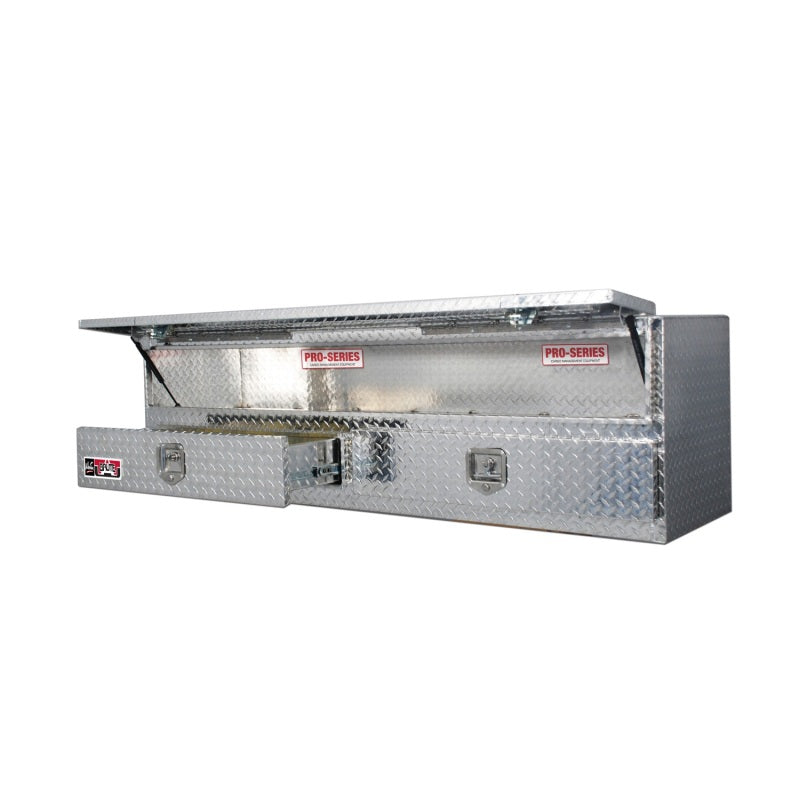 Westin 80-TB400-72-BD /Brute High Cap 72in Stake Bed Contractor TopSider w/ Bottom Drawers - Aluminum