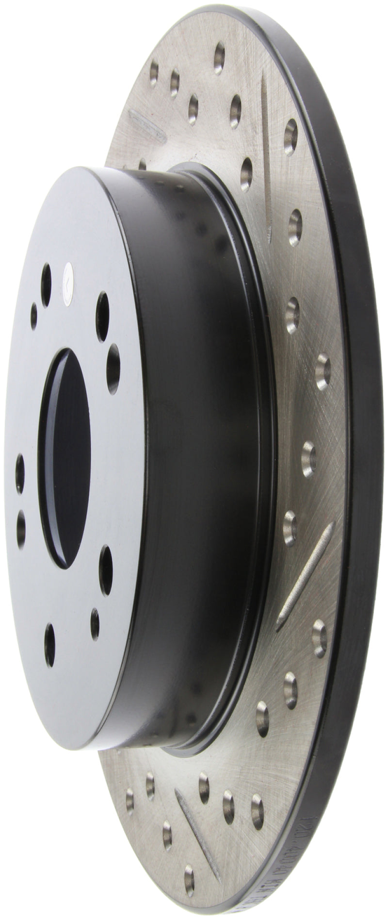 Stoptech 127.40040L StopTech 06-09 Honda Civic Ex/Si Slotted & Drilled Left Rear Rotor