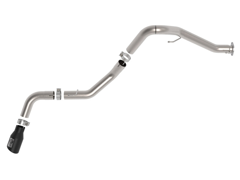 aFe 49-38093-B 2021+ Jeep Gladiator V6-3.0L (td) Vulcan Series 3in 304 SS DPF-Back Exhaust System - Black Tip