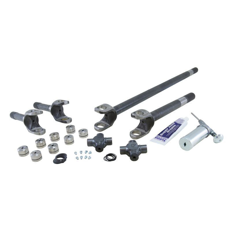 Yukon Gear & Axle YA W24166 Yukon Gear 4340CM Rplcmnt Axle Kit For 07-13 Dana 30 Front / Non-Rubicon JK / w/Superjoints
