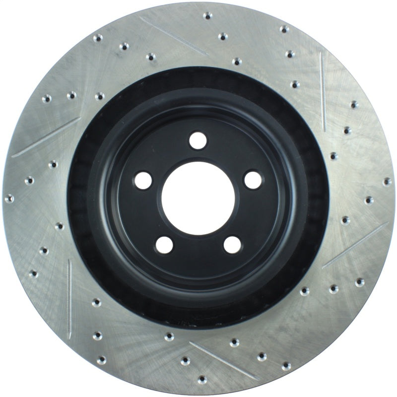 Stoptech 127.63063R StopTech SportStop 06-09 Chrysler SRT-8 Front Right Drilled & Slotted Rotor