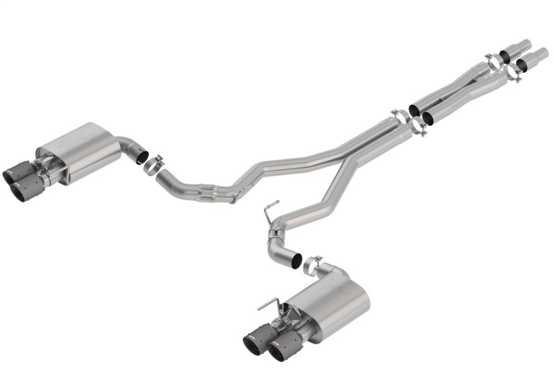 Borla 140743CFBA 2018 Ford Mustang GT 5.0L AT/MT 3in Atak Catback Exhaust w/ Valves (Carbon Fiber Black Tip)