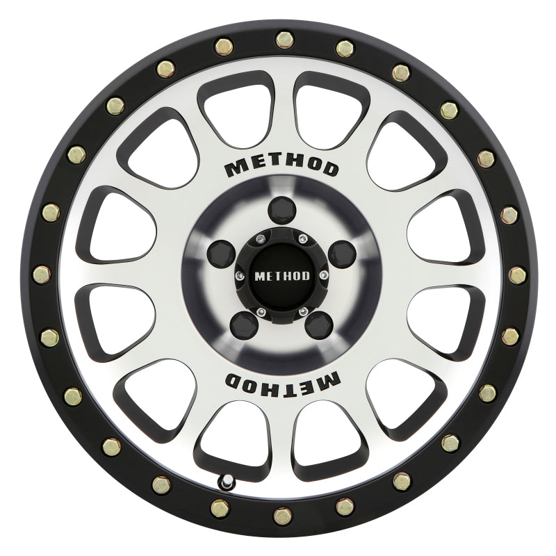 Method Wheels MR30568012300 Method MR305 NV 16x8 0mm Offset 5x4.5 83mm CB Machined/Black Street Loc Wheel