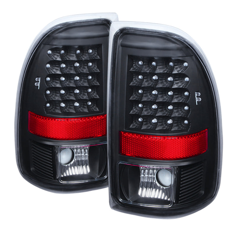 SPYDER 9027017 Xtune Dodge Dakota 97-04 LED Tail Lights Black ALT-JH-DDAK97-LED-BK