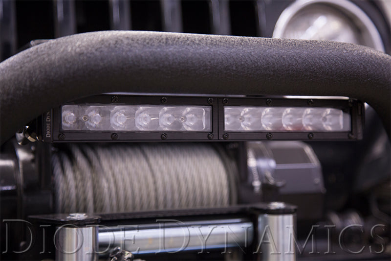 Diode Dynamics DD5015S 12 In LED Light Bar Single Row Straight Clear Driving Each Stage Series