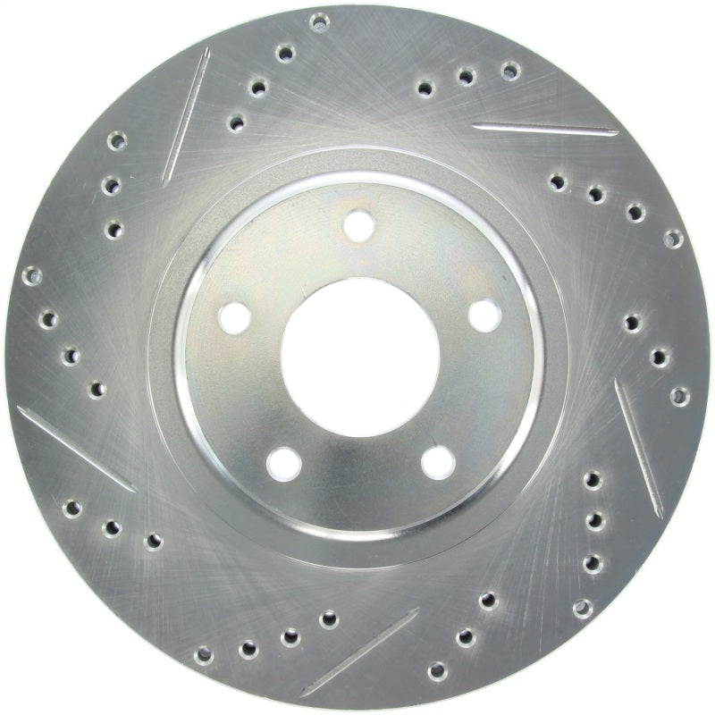 Stoptech 227.42080R StopTech Select Sport Nissan Slotted and Drilled Right Front Rotor