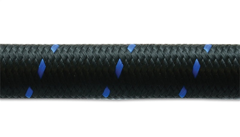 Vibrant 11972B -12 AN Two-Tone Black/Blue Nylon Braided Flex Hose (10 foot roll)
