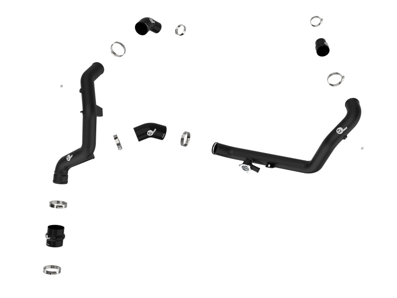 aFe 46-20658-B Bladerunner 2-1/4 IN Aluminum Hot Charge Pipe Black 20-23 Ford Explorer/Explorer ST - Black