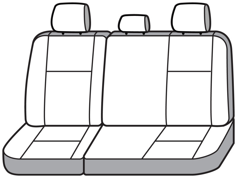 Covercraft SS8542PCCH 22-23 Toyota Tundra Polycotton SeatSaver Custom Second Row Seat Covers - Charcoal