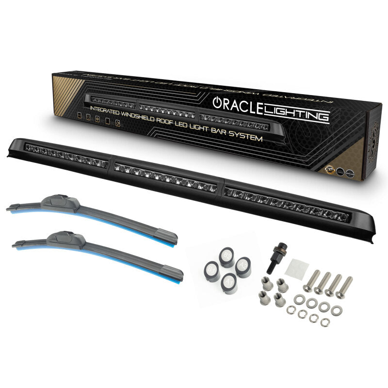 ORACLE Lighting 5917-023 Oracle Jeep Wrangler JL/Gladiator JT Integrated Windshield LED Light Bar System