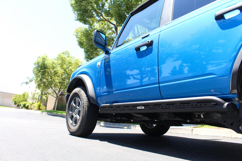 Go Rhino FS4129T 21-24 Ford Bronco 4WD 4dr (Excl. Bronco Sport) Frame Mount Sliders - Tex. Blk