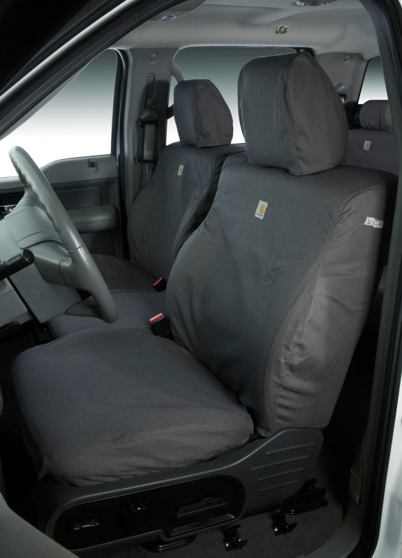 Covercraft SSC2372CAGY 07-12 Chevrolet Avalanche Carhartt SeatSaver Custom Front Row Seat Covers - Gravel