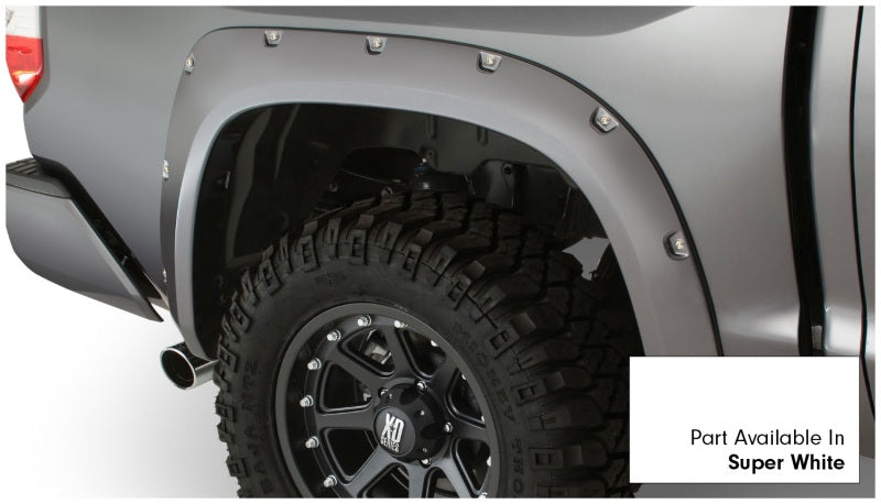 Bushwacker 30918-13 16-18 Toyota Tundra Fleetside Pocket Style Flares 4pc 66.7/78.7/97.6in Bed - Super White