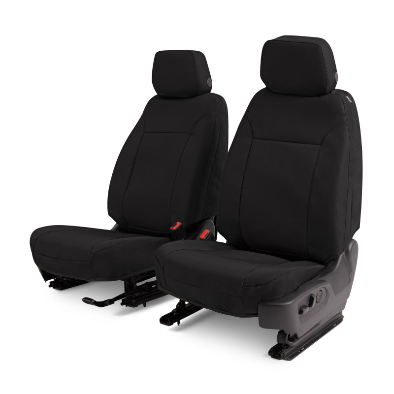 Covercraft GTC4136ABENBK 19-21 Chevrolet Silverado Endura PrecisionFit Custom Front Row Seat Covers - Black/Black