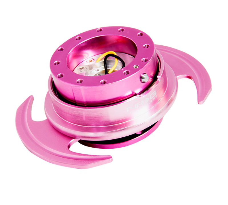 NRG SRK-650PK Quick Release Kit Gen 3.0 - Pink Body / Pink Ring w/Handles