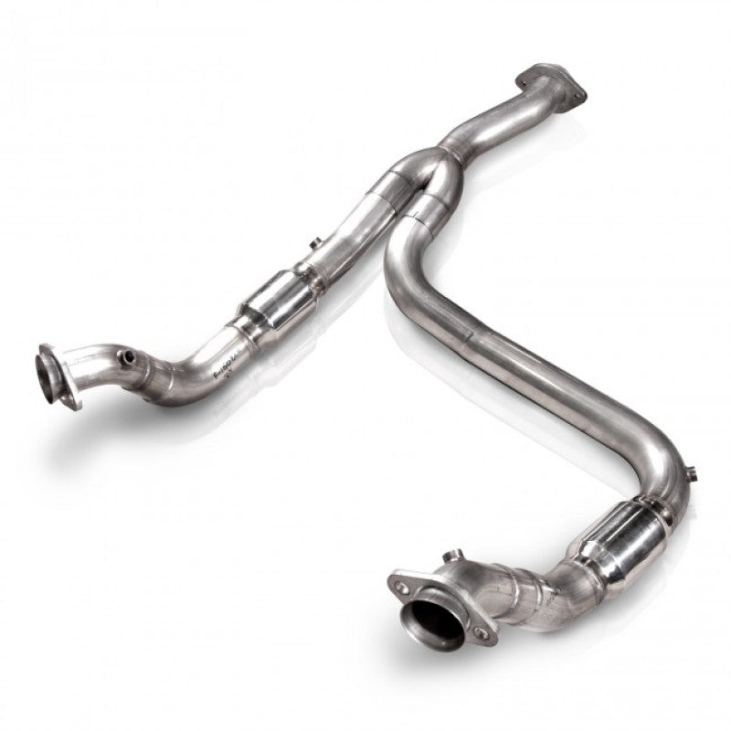 Stainless Works FTECODPCAT 2011-14 F-150 3.5L 3in Downpipe High-Flow Cats Y-Pipe Factory Connection