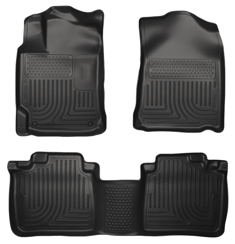 Husky Liners 99551 10-13 Lexus RX350/RX450h WeatherBeater Black Front & 2nd Seat Floor Liners