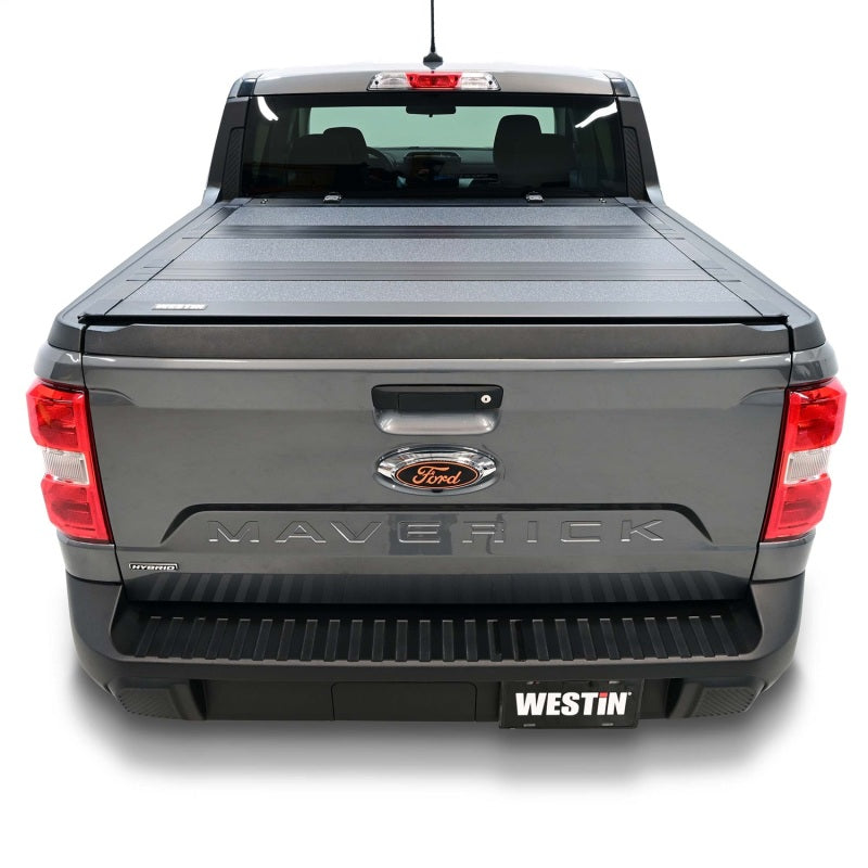 Westin 19-44795 22-23 Ford Maverick 4WD 4ft. 6in. Bed Hard Tri-Fold Tonneau Cover - Black