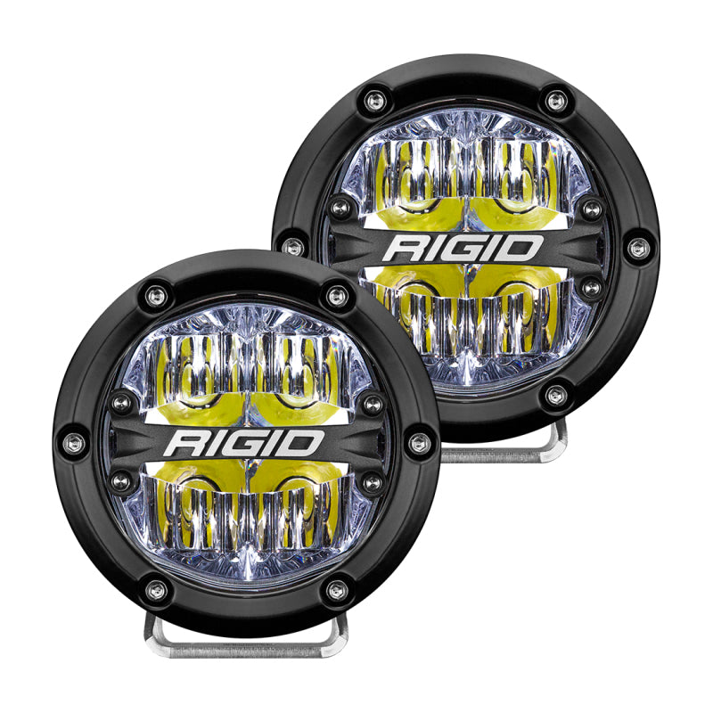 Rigid Industries 36117 360-Series 4in LED Off-Road Drive Beam - White Backlight (Pair)