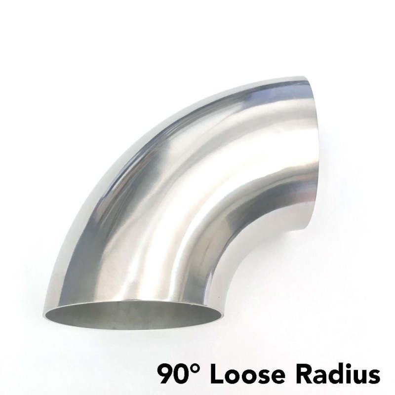 Ticon 101-06353-3110 Industries 2.5in Titanium 90 Degree Elbow - 1D Radius 1mm/.039in (No Leg)