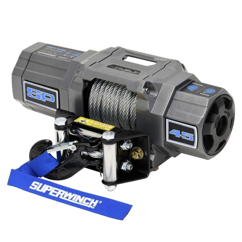 Superwinch 1145240 4500 LBS 12V DC 15/64in x 40ft Steel Rope Roller Fairlead SP 45 Winch