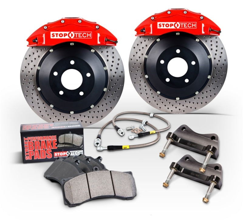 Stoptech 83.782.DT00.A1 StopTech 69-89 Porsche 911 Level 1 Street Front BBK w/ Anodized ST42 Calipers 282X28 Slotted Rotors