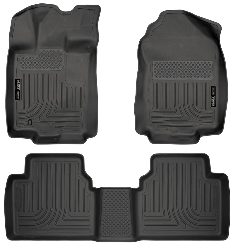 Husky Liners 98361 10-12 Ford Fusion/Lincoln MKZ (FWD) WeatherBeater Combo Black Floor Liners