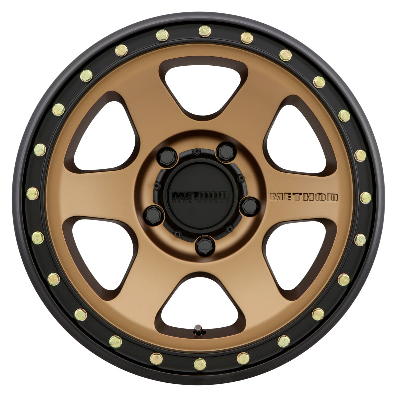 Method Wheels MR31078550900 Method MR310 Con6 17x8.5 0mm Offset 5x5 71.5mm CB Method Bronze/Black Street Loc Wheel