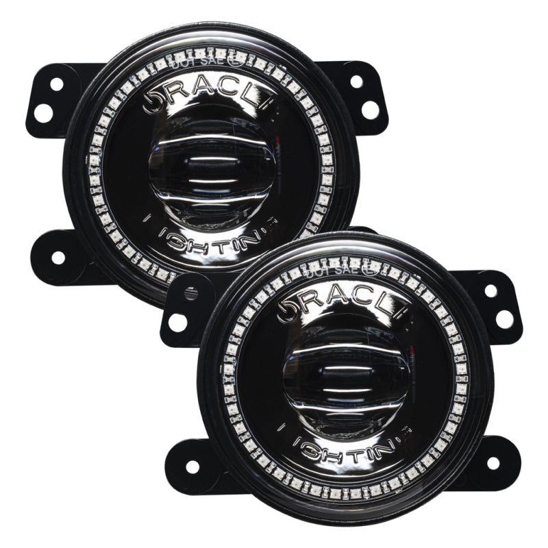 ORACLE Lighting 5846-332 Oracle Jeep Wrangler JK/JL/JT High Performance W LED Fog Lights - ColorSHIFT - Dynamic SEE WARRANTY
