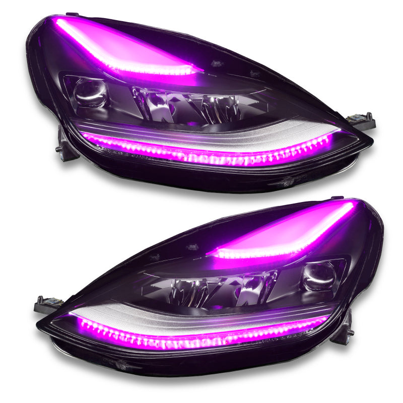 ORACLE Lighting 1473-332 Oracle 2021+ Tesla Model 3 Dynamic ColorSHIFT Headlight DRL Upgrade Kit SEE WARRANTY