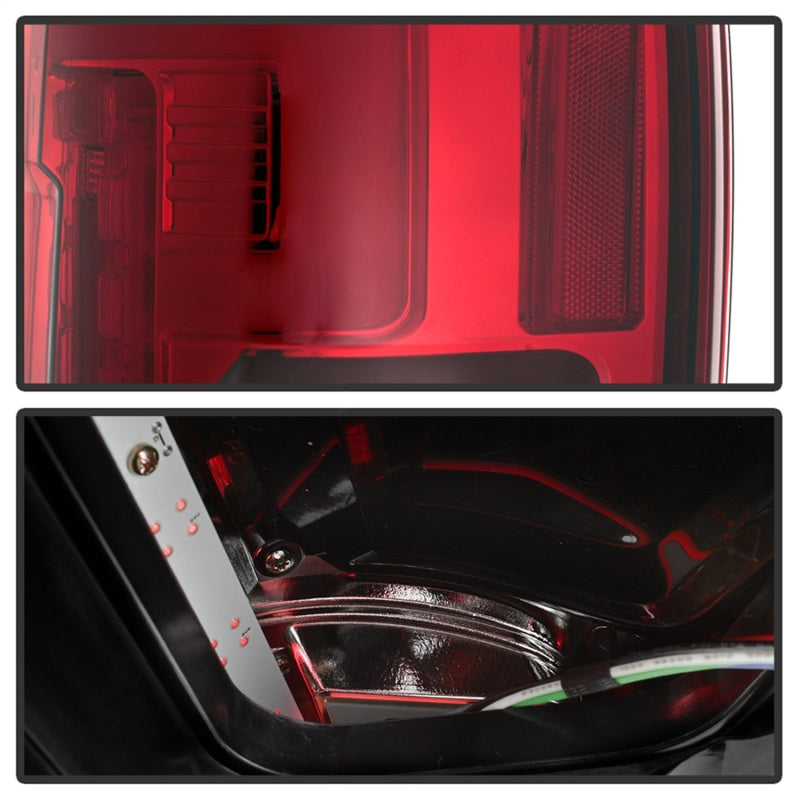 SPYDER 5085634 Spyder 17-18 Ford F-250 SD (w/Blind Spot Sens) LED Only Tail Lights - Red Clr (ALT-YD-FS17BS-LED-RC)