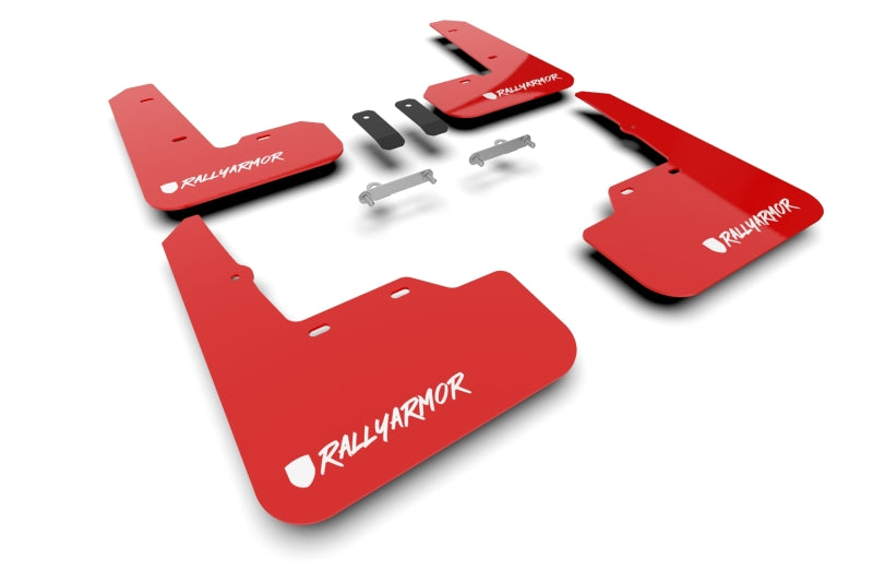 Rally Armor MF92-UR-RD/WH-X 22-25 Subaru WRX Red UR Mud Flap Altered Font White Logo