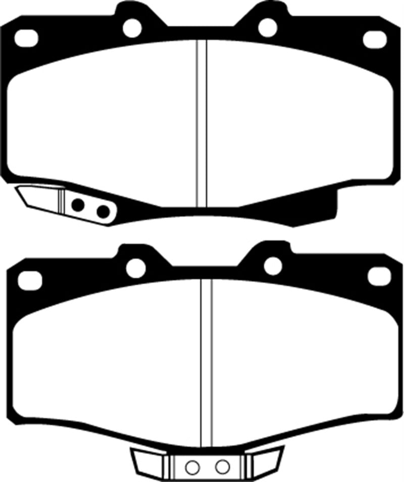 EBC DP4807R 90-91 Toyota 4 Runner 2.4 Yellowstuff Front Brake Pads