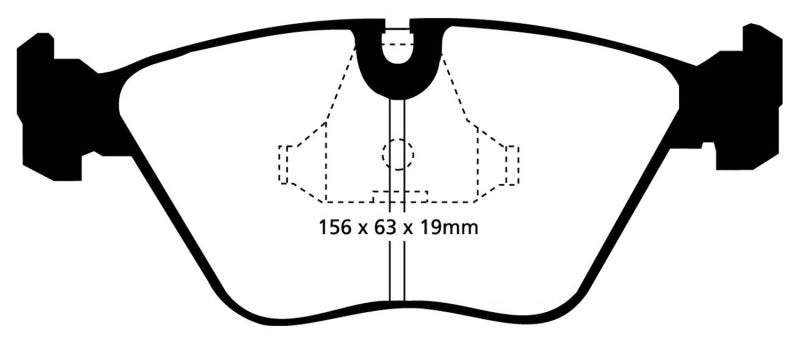 EBC DP4689R 92-95 BMW M3 3.0 (E36) Yellowstuff Front Brake Pads
