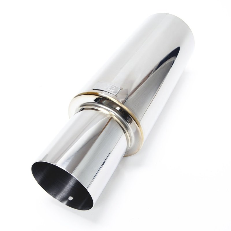 BLOX Racing BXEX-00110 76.2mm N1 Straight Tip Muffler Universal