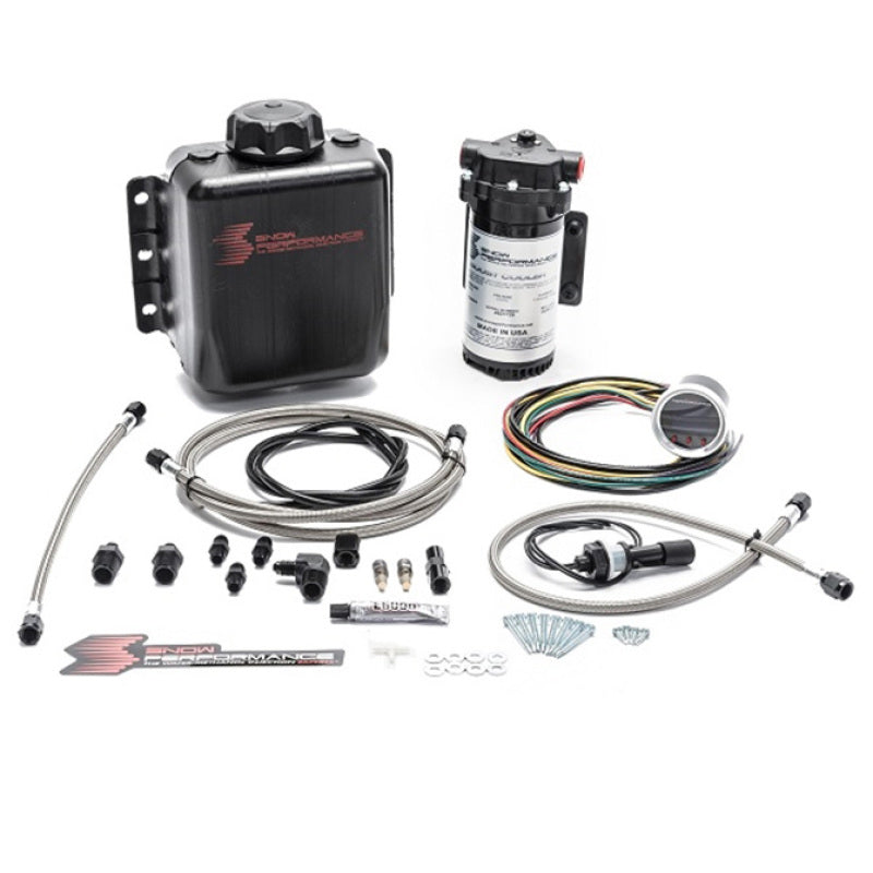 Snow Performance SNO-210-BRD Stg 2 Boost Cooler F/I Prog. Water Injection Kit (SS Braided Line 4AN Fittings)