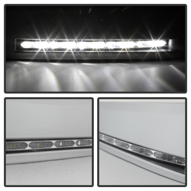 SPYDER 5077738 Spyder Toyota Tundra 07-13 Daytime LED Running Lights wo/switch Silver FL-DRL-TTU07-SIL
