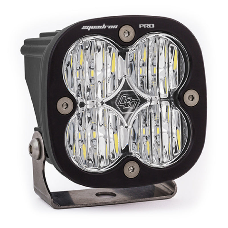 Baja Designs 490005 Squadron Pro Black Wide Cornering Pattern LED Light Pod - Clear