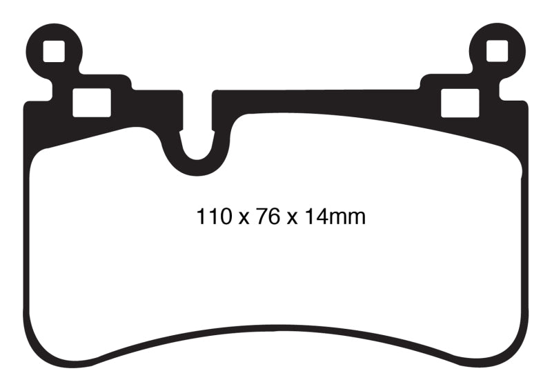 EBC DP41839R 08-13 Mercedes-Benz C63 AMG (W204) 6.2 Yellowstuff Rear Brake Pads